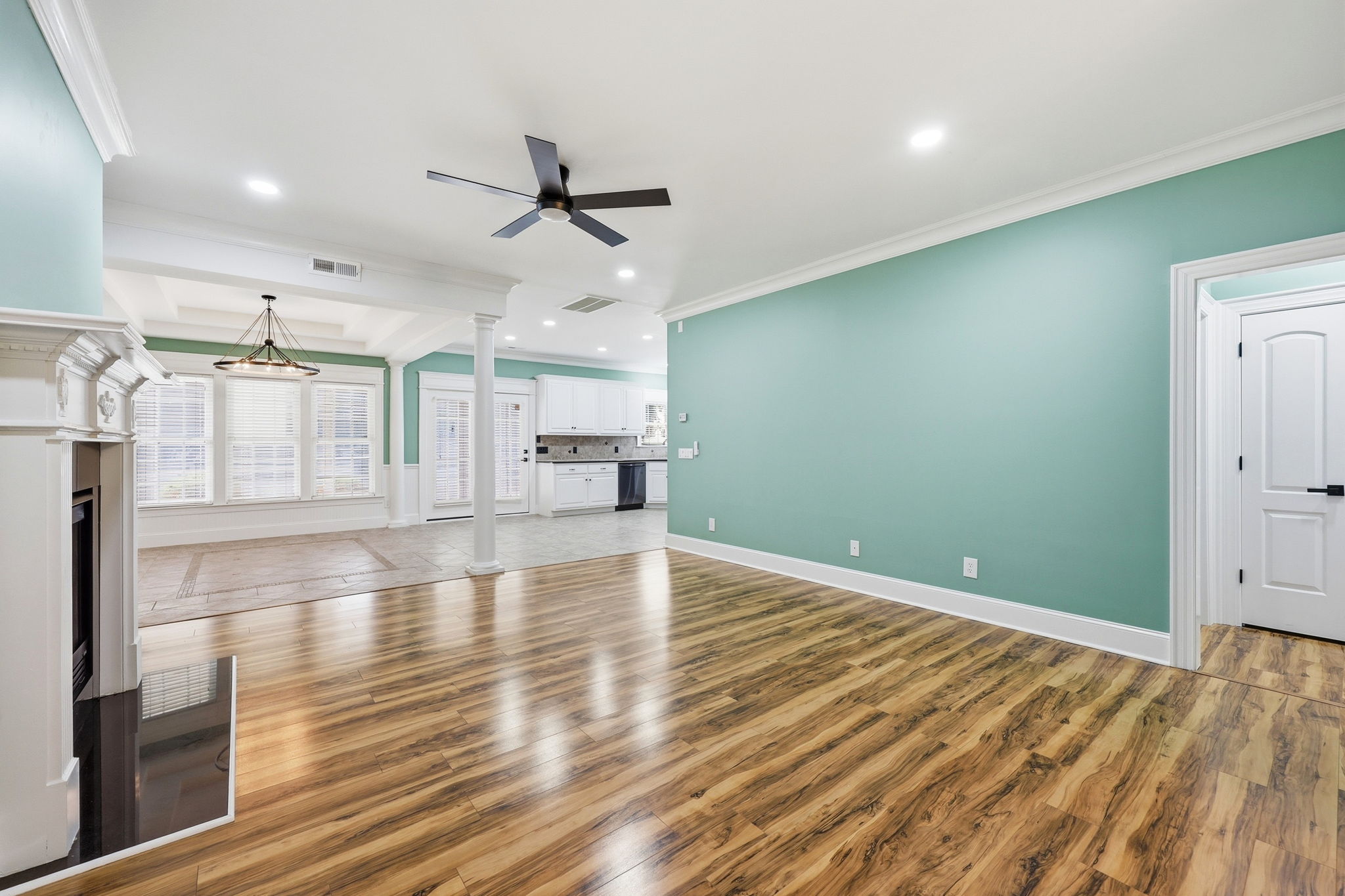 Living and kitchen
